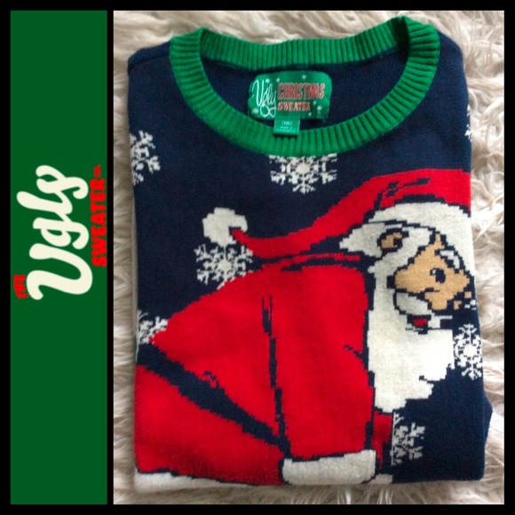 NWOT Ugly Christmas Sweater Unisex Golfing Santa - Picture 5 of 10